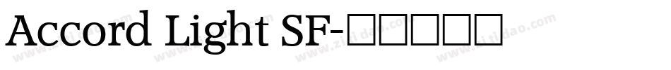 Accord Light SF字体转换